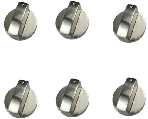 GYWHOOFT 6 pomos para placa de cocina, 6 mm, pomo para hornillo de gas, mandos universales de control de gas, para estufa de gas
