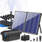 Biling 30W Solar Pond Filtration System, 1200 l/h Solar Pond Filter Kit with Pump for Garden, Biological Filter with 4 Nozzles and Adjustable Water Valve for Fish Tank Water Feature
