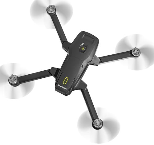 Karuisrc Drohne GPS Professional mit Kamera 4K für Adult Beginner,Follow Me GPS Drohni Auto Return Home,Circle Fly Auto Return,Faltbare RC Drone Quadrocopter,Optische Flusspositionierung,unter 249g