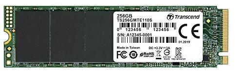 Transcend 256GB MTE110S NVMe PCIe Gen3 x4 M.2 2280 interne SSD 3D TLC NAND - TS256GMTE110S