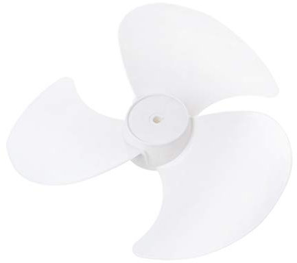 ViaForest Big Wind 12 Pouces en Plastique Fan Blade 3 Leaves Stand, Table Fanner Accessories Fan Blades White