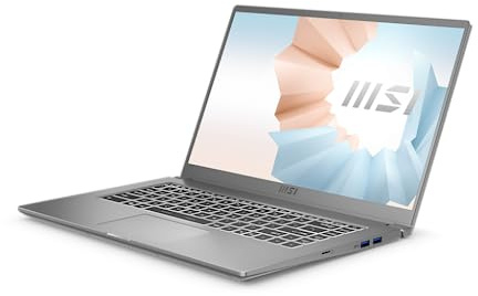 MSI Modern 15 A11SB-845ES Portátil 39,6 cm (15.6) Full HD Intel® Core™ i7 16 GB DDR4-SDRAM 1000 GB SSD NVIDIA GeForce MX450 Wi-FI 6 (802.11ax) Windows 10 Home Gris