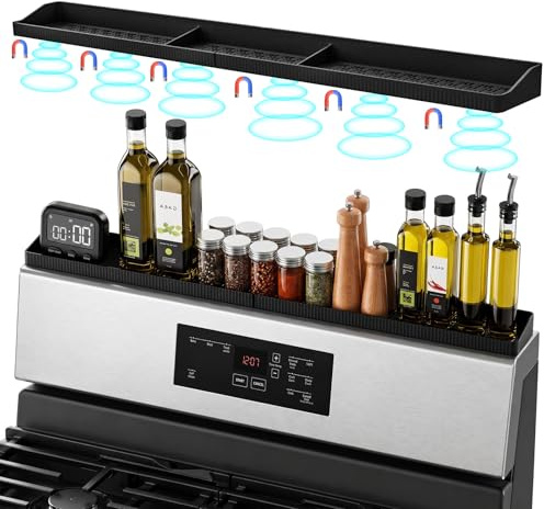 30 Magnetic Stove Top Shelf - Over the Stove Shelf for Back of Stove