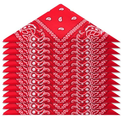 Aomig Bandana, Set Bandane Colorate Multicolori Fazzoletti Testa, Bandana Fazzoletto per Capelli Collo Polso Testa Cravatta, Multicolore Bandana per Donna, Uomo, Bambini