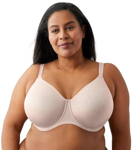 Wacoal Women's Back Appeal Full Coverage Seamless Underwire Bra, Opaque, Rose Dust, 40H US