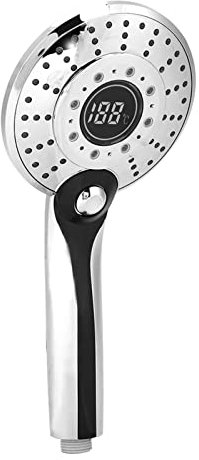 ANKROYU Cabezal De Ducha De Mano Con Pantalla Digital, Cabezal Rociador Para Baño Pantalla Digital Con 3 Modos De Pulverización Con Luz LED De Control De Temperatura De 3 Colores