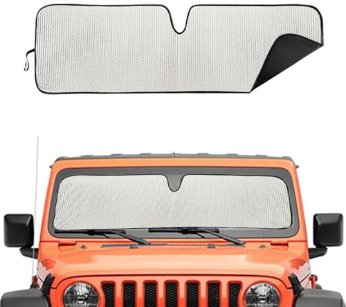 Windshield Sun Shade for Jeep,Windshield Sunshade for Wrangler TJ JK JL