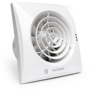 Fantronix 100 mm DC Bathroom Extractor Fan with Run-On Timer