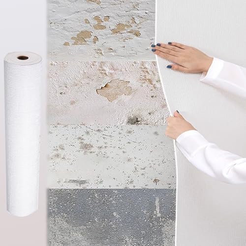 Piastrelle per Soffitti Pannelli Bianchi per Controsoffitto da Parete Spessi 3 Mm, Carta da Parati Adesiva per Cartongesso / Soffitto in Cemento, Paraschizzi in PVC per Soffitto del Bagno per Aule(0.5