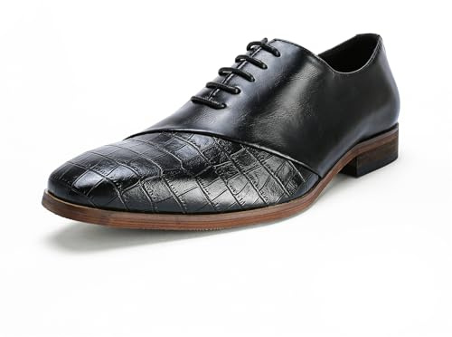Allthemen Herr Business Oxford läder elegant klassisk formell derby spetsiga spetsiga skor