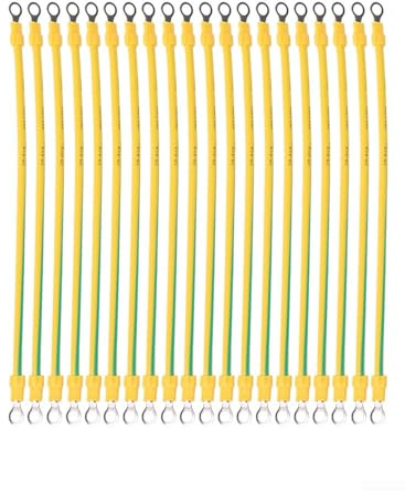 BVR Solar PV Fil de terre avec bornes AWG Câble en cuivre flexible Connecteur électrique pour panneau solaire (6 mm2-30 cm)