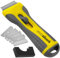 Easy Absorb P-10014 - Rascador universal (incluye 5 cuchillas de acero inoxidable, mango de agarre suave), color amarillo y gris