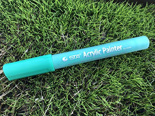 STA Acrylstifte Einzeln Türkis Marker 24 Farben, permanent wasserfest, Filzstift Folienstift Acrylic Painter für Holz DIY-Handwerk Glas Metall Stein Keramik Papier Fotoalbum Geschenk Leinwand Garten