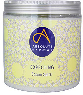 Absolute Aromas Expecting Epsom Salt 575g - Magnesium Sulphate Infused with 100% Pure Neroli, Petitgrain and Tangerine Essential Oils