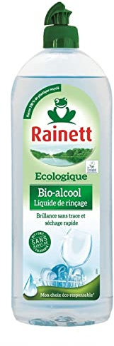 RAINETT, Liquide De Rinçage Lave Vaisselle Éco À L'Alcool Bio Brillant 780Ml,Lot De 3,livraison offerte