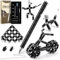 Tigerhu Negro Bolígrafo magnético, Bolígrafo de Regalo con Caja de Regalo Negra, Juguete Antiestrés, Juguetes Magnéticos, Ideal para Hombres, Mujeres, Niños y Adolescentes