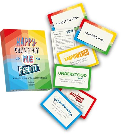 Happy Confident Me FEELIT! 100 FEELINGS CARD GAME FOR THE WHOLE FAMILY