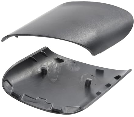VHEUHZ Coque de rétroviseur de voiture ABS Noir Compatible avec Fiat Punto Grande Punto Evo 199 (1 paire gauche + droite)