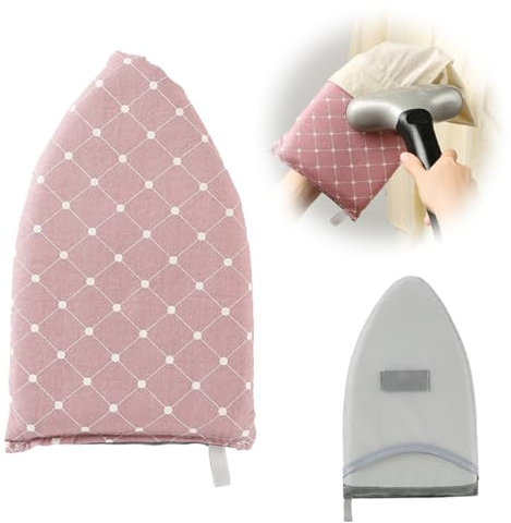 1 Pezzi Guanti Da Stiro a Vapore, Vaporizzatore Per Indumenti, Resistente Al Calore, All'Acqua e Al Vapore, Mini Asse Da Stiro Portatile(Rosa)