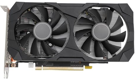 Gugxiom Grafikkarte 950 2 GB DDR5, 128 Bit 1200 MHz 6600 MHz PCI Express 3.0 16X Gaming-Grafikkarte mit HDMI, Display-Port X 3, 4 Display-Ausgänge, Zwei Lüfter