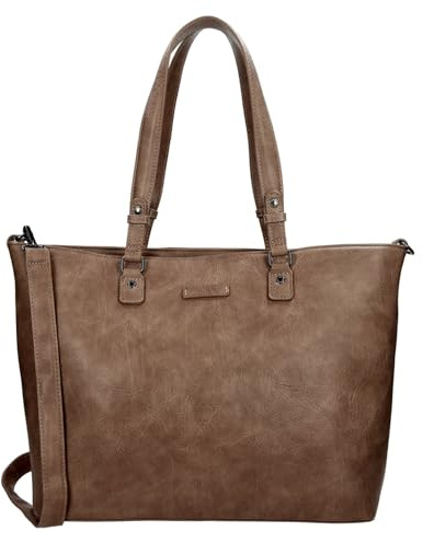 ENRICO BENETTI Caen 6625117 shopper PU 15 tum bärbar dator ljustaupe, ljustaupe, M, Klassisk