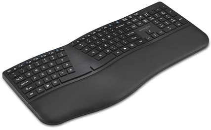 Kensington Pro Fit Ergo KB680 EQ Wireless Keyboard, Bluetooth & 2.4GHz Connection, Rechargeable, Ergonomic Design, Split-Keyboard (K72485NA)