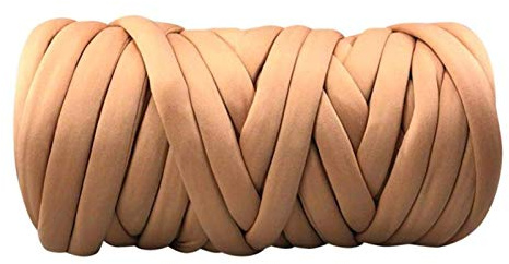 Handstickgarn, 1000g Super Chunky Arm Knitting Yarn Vegan Braid Multicolor(Camel)