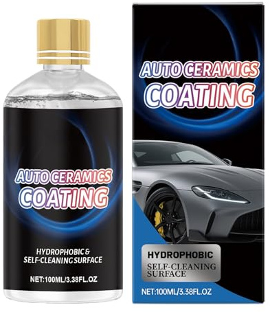 Gazocua Sigillante in ceramica per auto, 100 ml, a lunga durata, cera per auto, con rivestimento in ceramica, per i proprietari di camion, per la cura dei dettagli, per auto, moto, SUV berlina