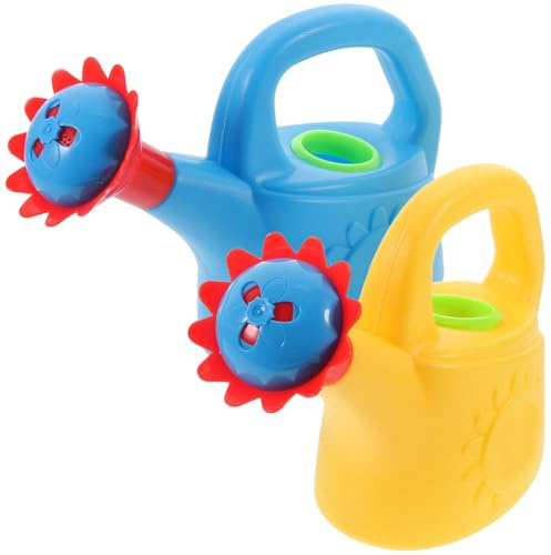 DOITOOL 2pcs Chicken Watering can Toys Plastic Watering can Toy for Children Bath Toy Play House Educational for Garden Water Play Easy Grip Small Toddler Watering Pot