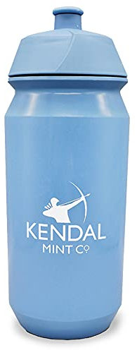 Kendal Mint Co. KMC Bio Water Bottle/Bidon 500ml Sports Water Bottle 100% Biodegradable Non Toxic Easy Squeeze Leak Proof Locking Cap BPA Free for Sports Cycling (Blue)