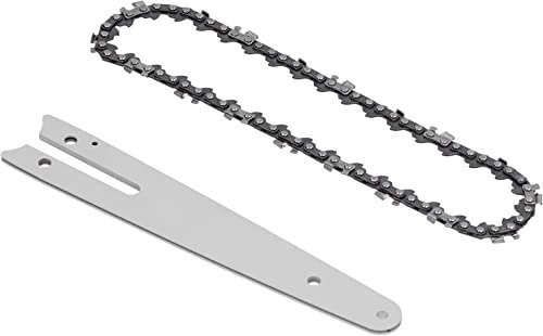 Kit ricambio barra e catena 6 pollici per mini motosega a batteria Piastra Guida Catena per motoseghe da potatura Giardino Ricambio 6 Pollici