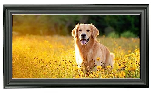 LTYHHK 12x23 Panoramic Picture Frames Solid Wood with Black Mat 11x22 Newspaper Frame ,Displays Picture11x22 with Mat or 12x23 Inch without Mat, Poster Frame 12x23 Photo Frames Family Wall 11x22