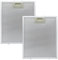 JNBGTU 2Pcs Cooker Hood Filter - 320×260mm Replacement Metal Grease Filters, 5-Layer Aluminium Mesh, for Kitchen Cooker Hood Grease Filters Hood Vent Filter