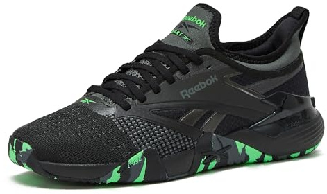 Reebok Nano Court Sport Men's Pickleball or Tennis Shoes for Men, Black/Grey 5, 11.5 Women/10 Men