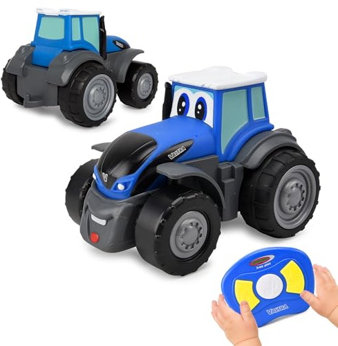 JAMARA 405322 Valtra My First RC Tractor with Sound - Agriculture Toy, Toy Tractor Toddler, Gift for Children, First Remote Controlled Vehicle, Engine Sound