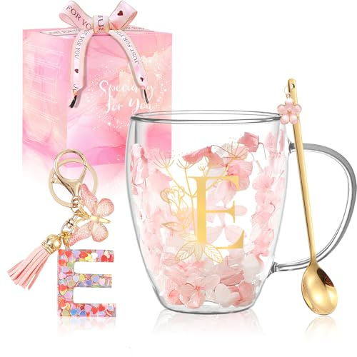 Present Kvinnor Kaffekoppar Present Födelsedag Original Till Hennes Personliga Espressokoppar Bröllopspresenter Vänskap Söta Glas Koppar Dubbelvägg Gåvor Jul Tillbehör Rosa