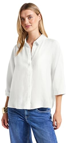 STREET ONE Dolman skjortblus, Vit, 40