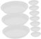 DECOMELODY 12piezas Platillos Redondos para Macetas Bandejas Plantas Base Bonsái Plato Goteo Macetas