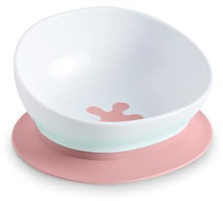 doddl Ciotola per bambini 2 in 1 con ventosa e antiscivolo (6 mesi-3 anni) - Base con ventosa rimovibile per BLW, convertibile in ciotola per bambini piccoli