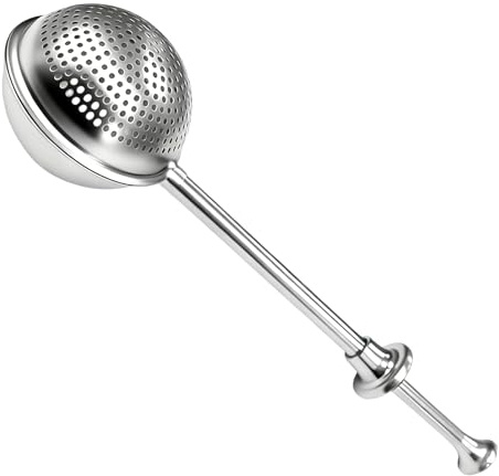 FxaumsGxuk Spolverino per la cottura in cucina – Setaccio in acciaio inox fine multifunzione Colino da tè, piumino e colino per farina e spezie | Per cannella pepe amido spezie tè