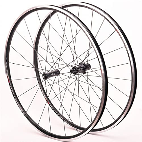 Juego de Ruedas Bicicleta 700C Set de Ruedas V Freno Llantas Liberación Rápida 20/24 Agujeros Buje for 7 8 9 10 11 12 Velocidades 1530g