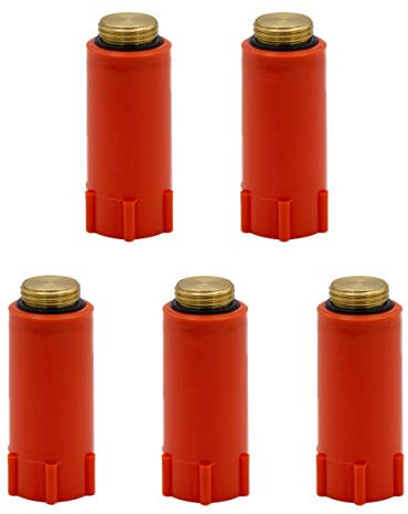 VARIOSAN Baustopfen 14603, 5 Stück, 1/2, rot, Messinggewinde