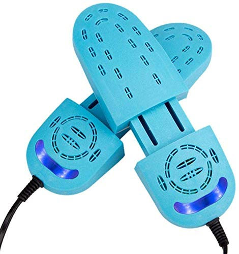 MU Sèche-Chaussures Timing Télescopique Boot Sèche-Chaussures Sécher Chauffer La Stérilisation Désodorant Convient À Une Variété de Chaussures, Bleu Télescopique Bleu,A