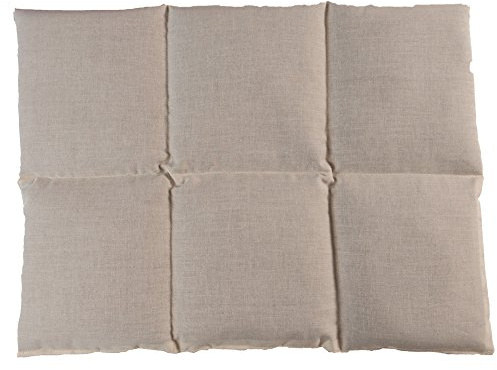 Cuscino termico: Cuscino con semi di colza 40x30 6 compartimenti, ecru. Terapia caldo e freddo