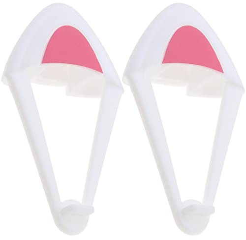 Create idea 1 Pair Silicone Cat Ears Over-Ear Headsets Cute Decoration Adjustable Straps Attachment Accessory for Video Live Gaming Headphones White