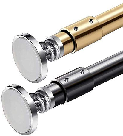 Badezimmer-Aufhängestange, Edelstahl, stanzfreie, gerade Stange, Badezimmer-Duschvorhangstange, Kleiderstange, Trennwand, Gardinenstange (Keine Erweiterung, muss angepasst Werden), Moderne D