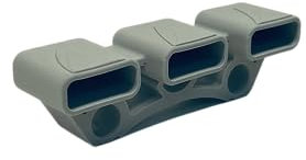 Generisch 10er Set Kappen zur Befestigung von Leisten im Lattenrost (152_26,5x29x10 (Tripple))