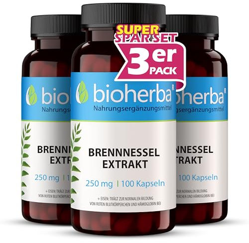 300 Brennesselkapseln Entwässerungs Komplex Brennnessel Entwässerungstabletten wie Wassertabletten von BIOHERBA