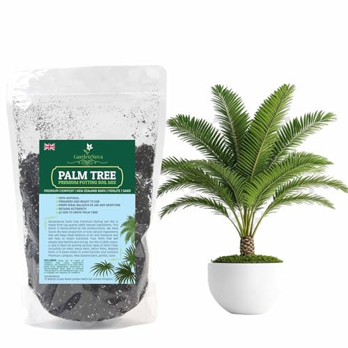 Palm Tree Potting Mix - The Ultimate Soil for Strong and Healthy Palms - Top Choice for Palm Tree Growers [1 Liter Bag]