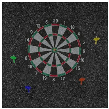Dart Board Backrest Wall Protector - Large Dart Board Edge, Professional Sponsor Cushion | Safety Target Cover, Sports Shield Block, Du Panel Buffer